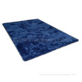 Modern Design Navy Blue Polyester Shag Area Rug, Shaggy Pile Carpet Rugs Customized